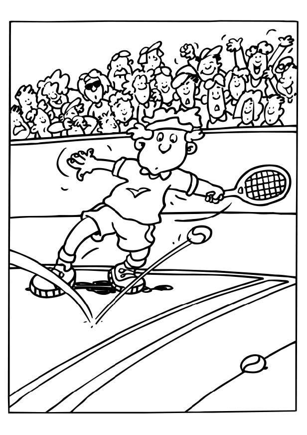 tennis Fargeleggingsbilde tennis