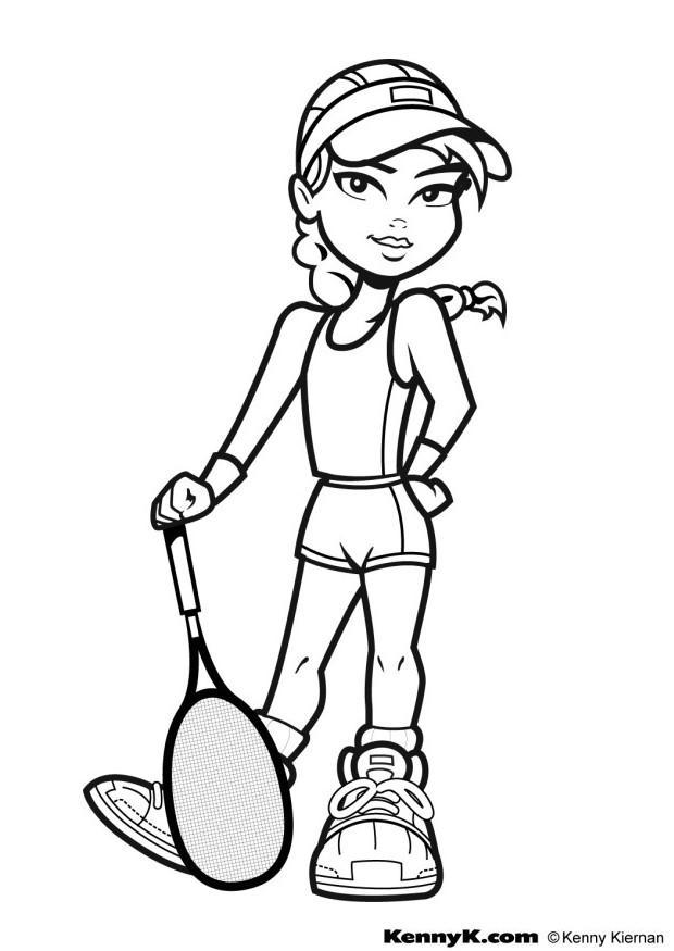 tennis Fargeleggingsbilde tennis