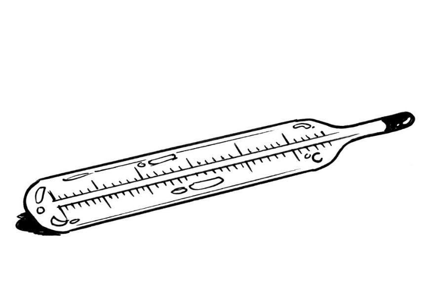 Fargeleggingsbilde termometer