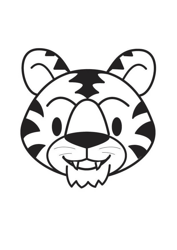 Fargeleggingsbilde tigerhode