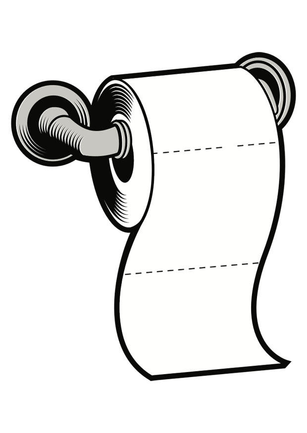 toalettpapir Fargeleggingsbilde toalettpapir