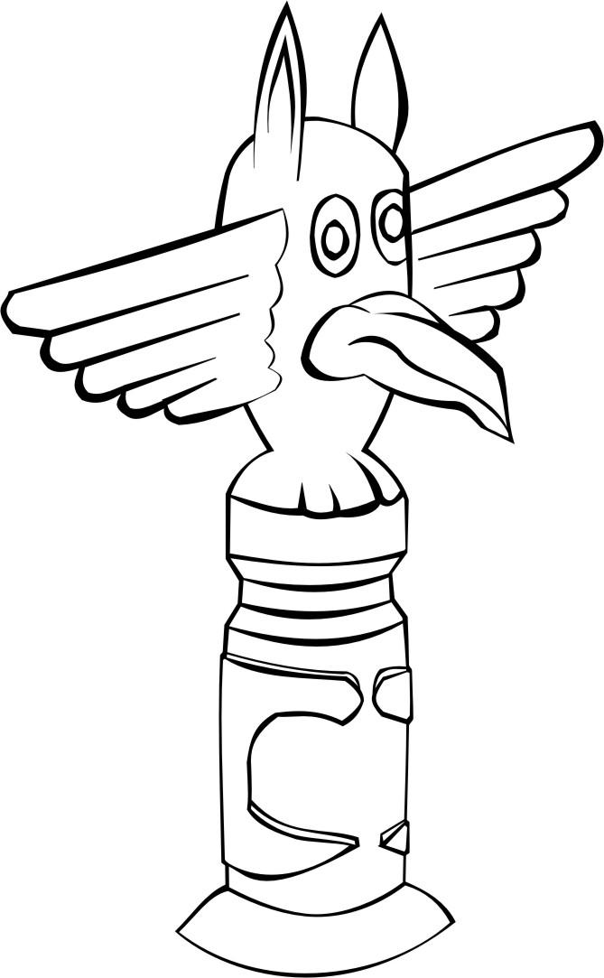 Fargeleggingsbilde totem