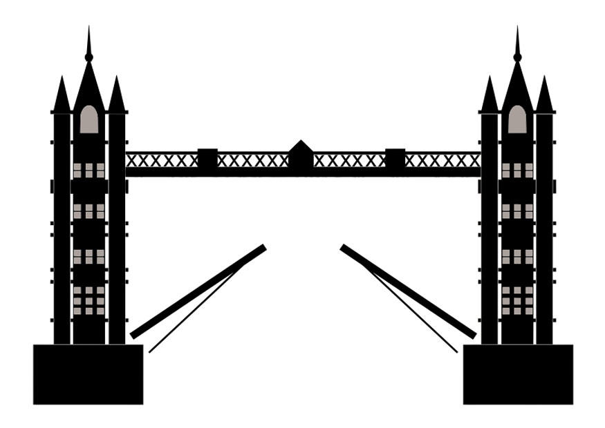 Fargeleggingsbilde tower bridge
