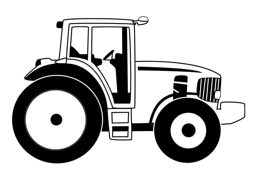 Fargeleggingsbilde traktor