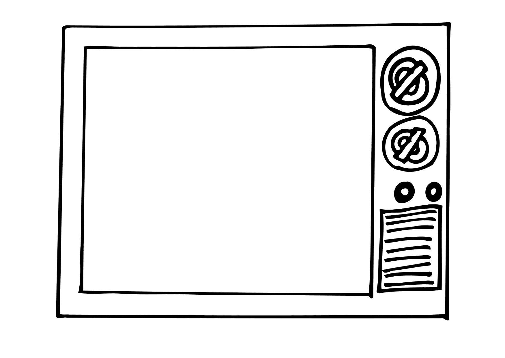 tv Fargeleggingsbilde tv