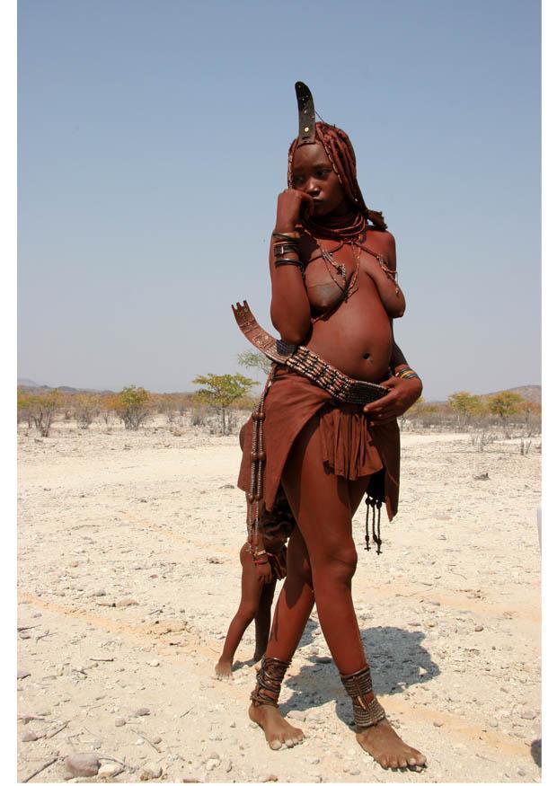 Foto ung himbakvinne, namibia