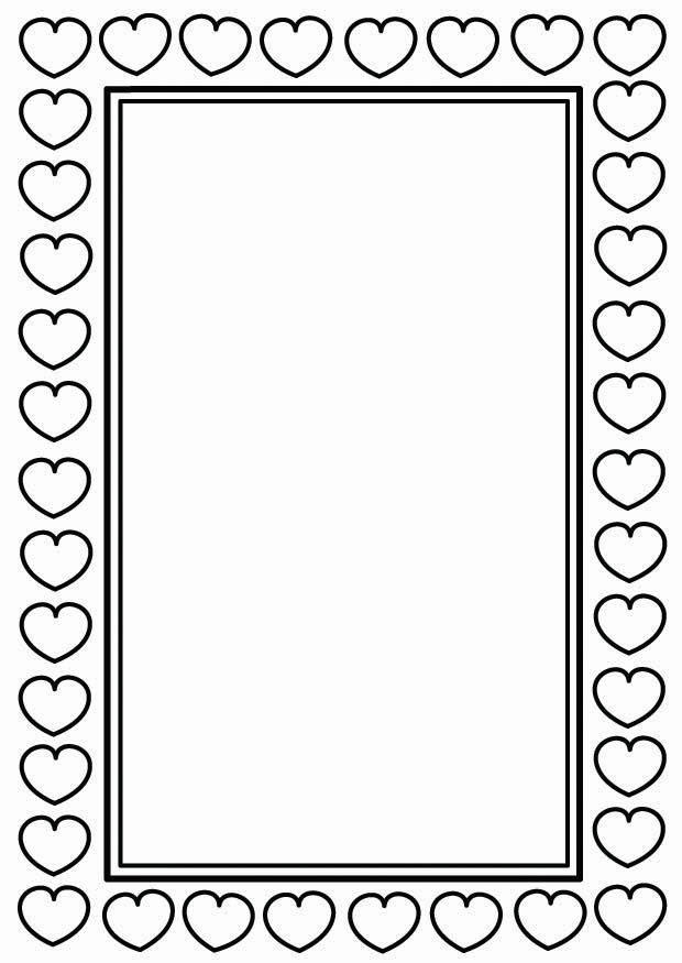 valentinsdag ramme Fargeleggingsbilde valentinsdag ramme