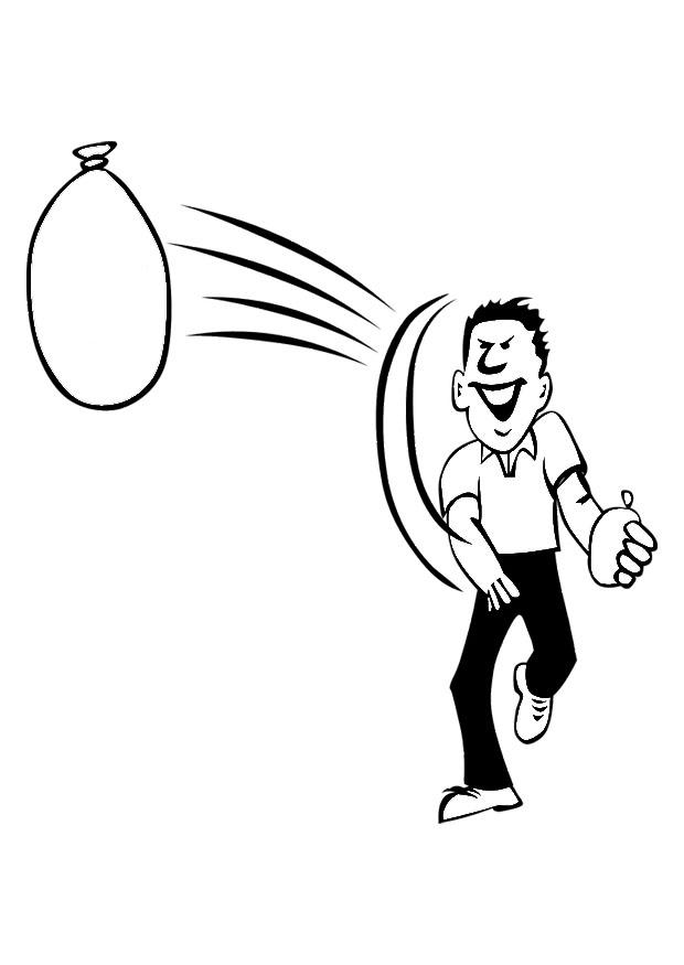 vannballong Fargeleggingsbilde vannballong