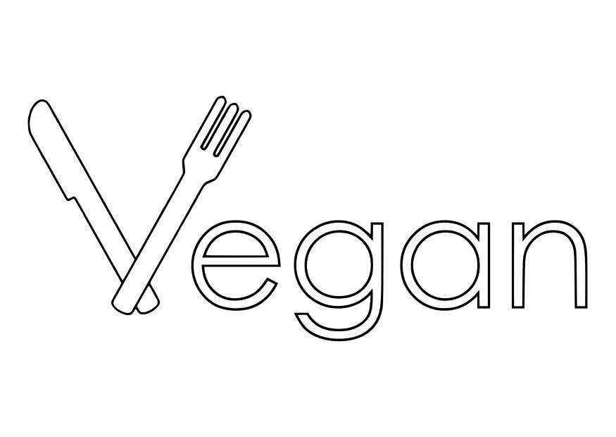 vegansk kosthold Fargeleggingsbilde vegansk kosthold