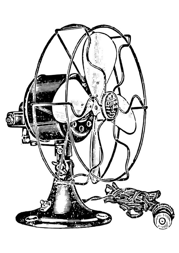 Fargeleggingsbilde ventilator