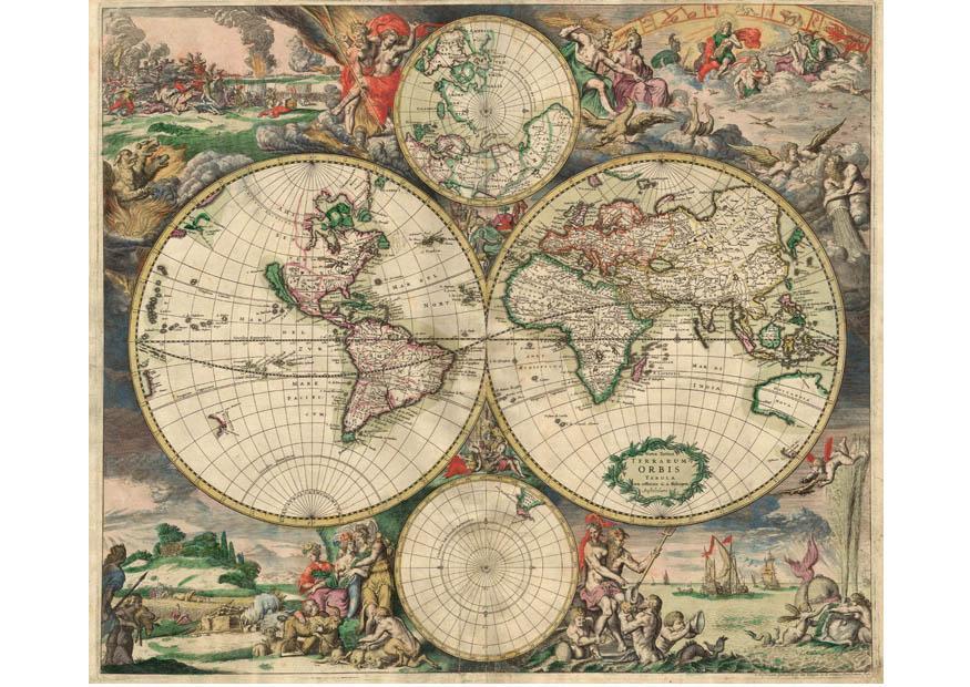 verdenskart 1689 bilde verdenskart 1689