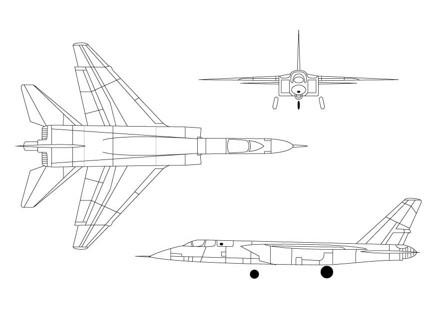 Fargeleggingsbilde vigilante a-5a jagerfly