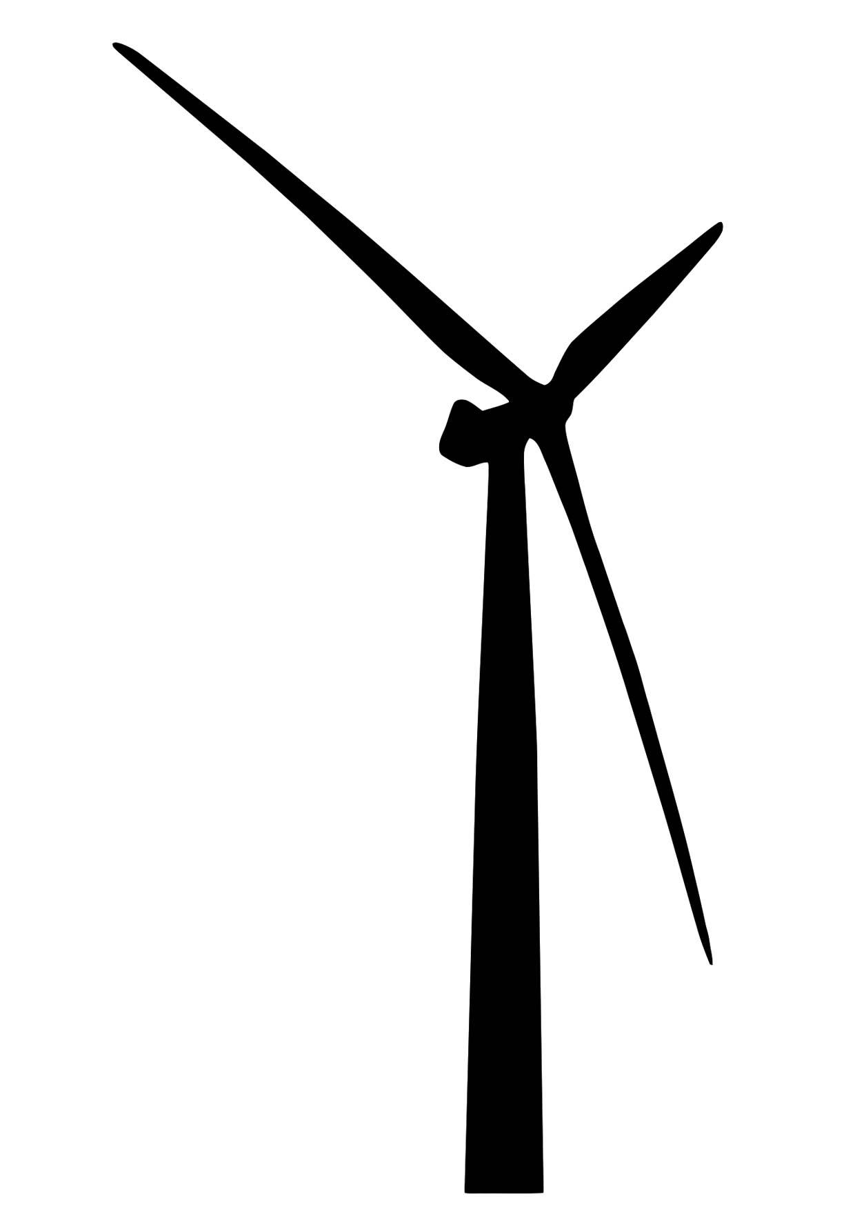 vindturbin Fargeleggingsbilde vindturbin
