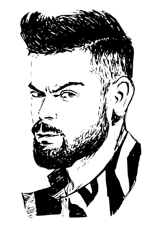 Fargeleggingsbilde virat kohli