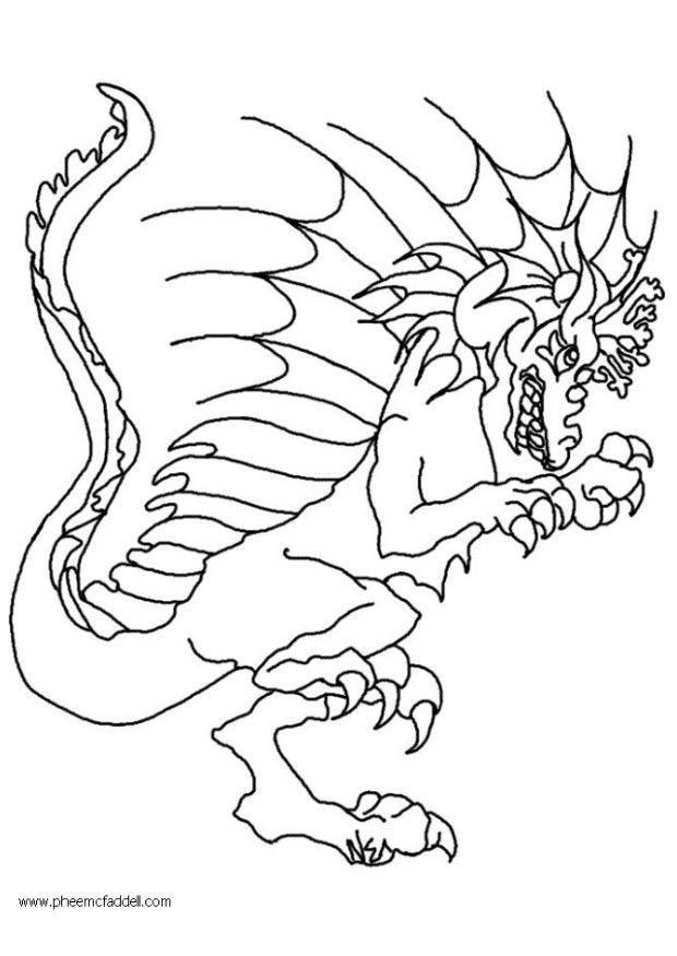 Fargeleggingsbilde wart, dragen