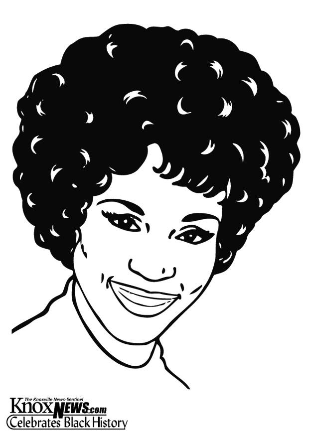Fargeleggingsbilde whitney houston