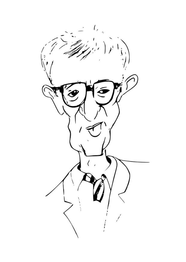 Fargeleggingsbilde woody allen