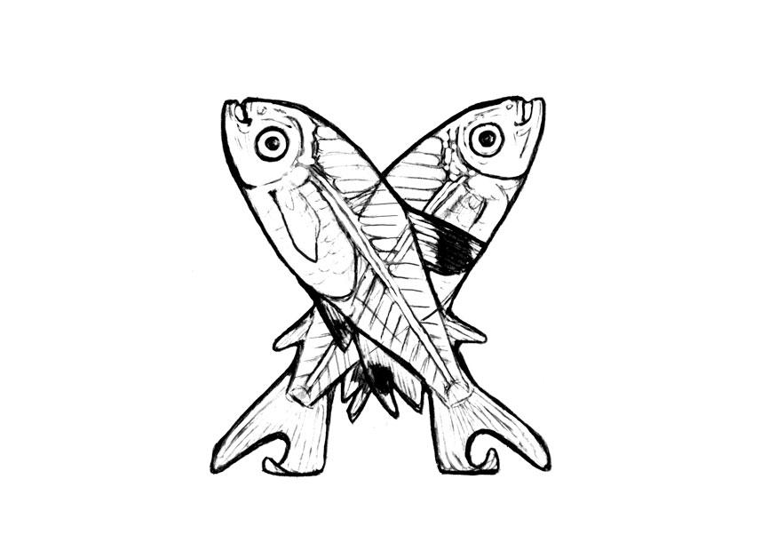 x-x-ray fish Fargeleggingsbilde x-x-ray fish