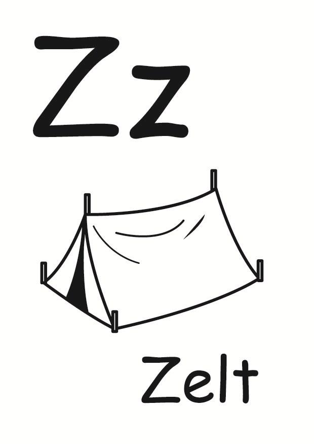 z Fargeleggingsbilde z