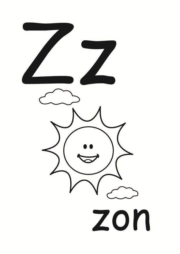 z Fargeleggingsbilde z