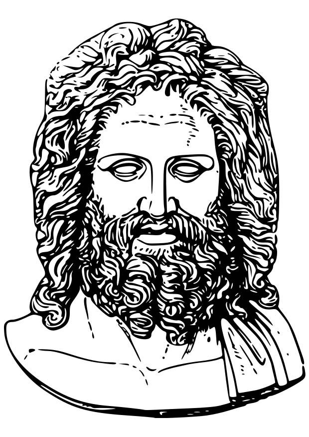 Fargeleggingsbilde zeus