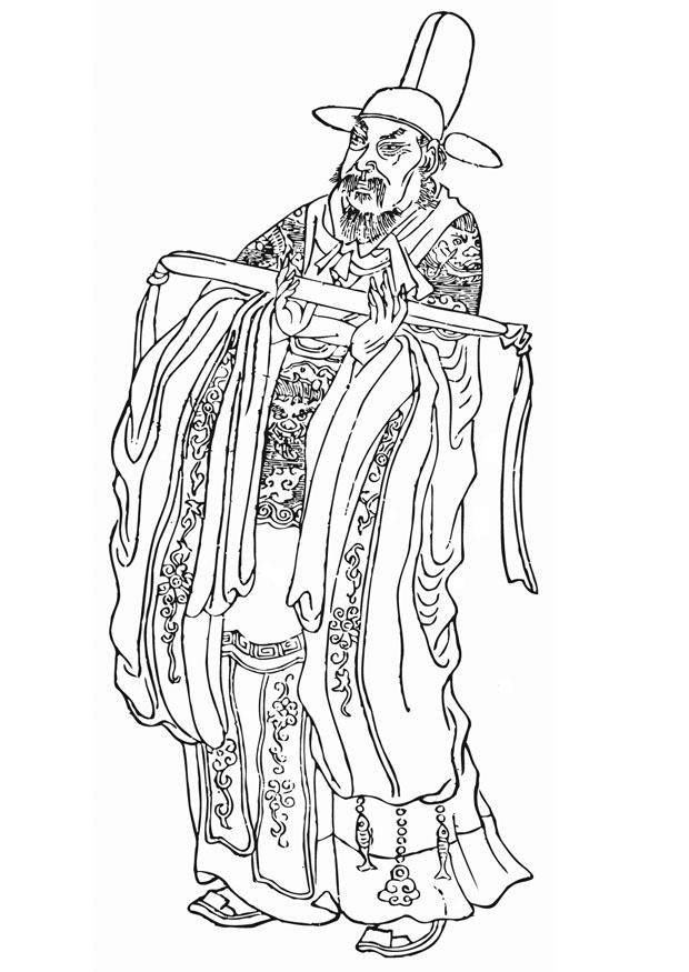 Fargeleggingsbilde zhang xun